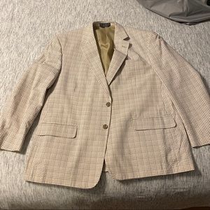 Men’s Blazer in Retro Beige Checkered (Haspel)
